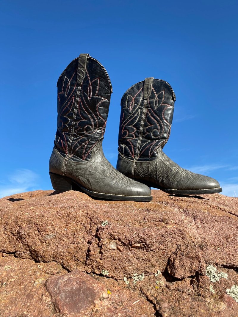 Rainbow cowboy boots online