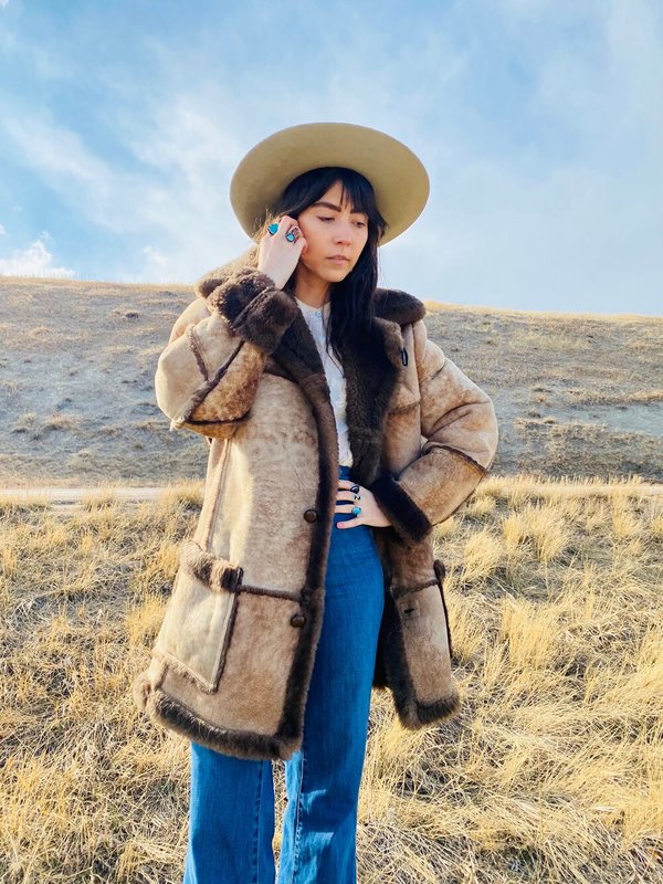 Sheepskin ranch outlet coat