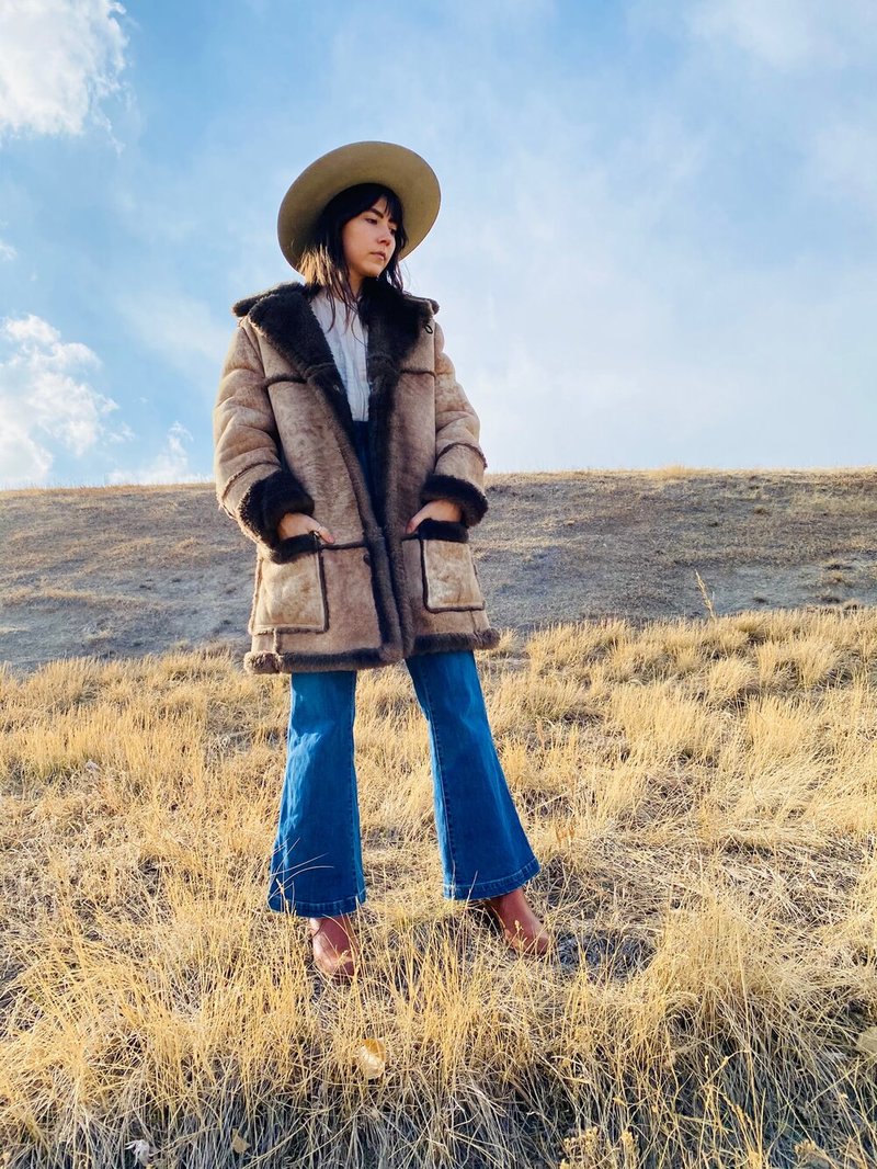 Sheepskin rancher coat hotsell