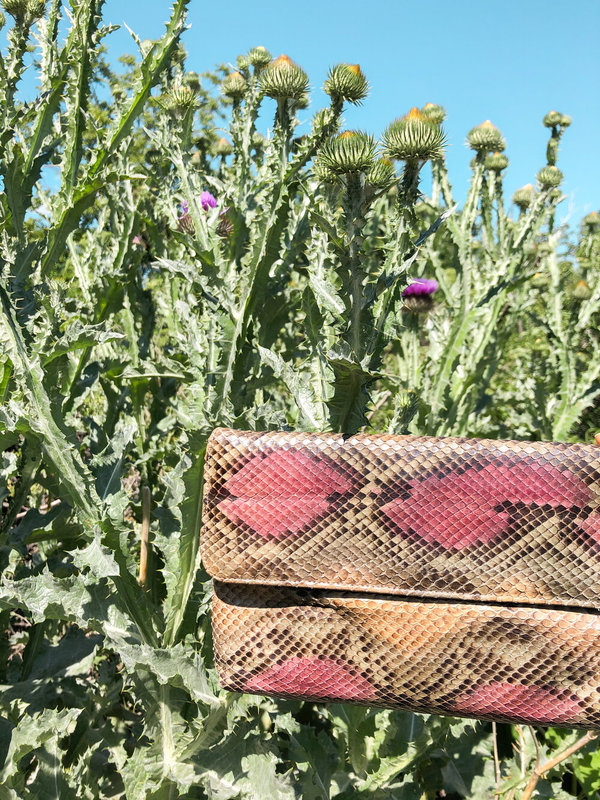 PURPLE HAZE SNAKESKIN CLUTCH PURPLE HAZE SNAKESKIN CLUTCH