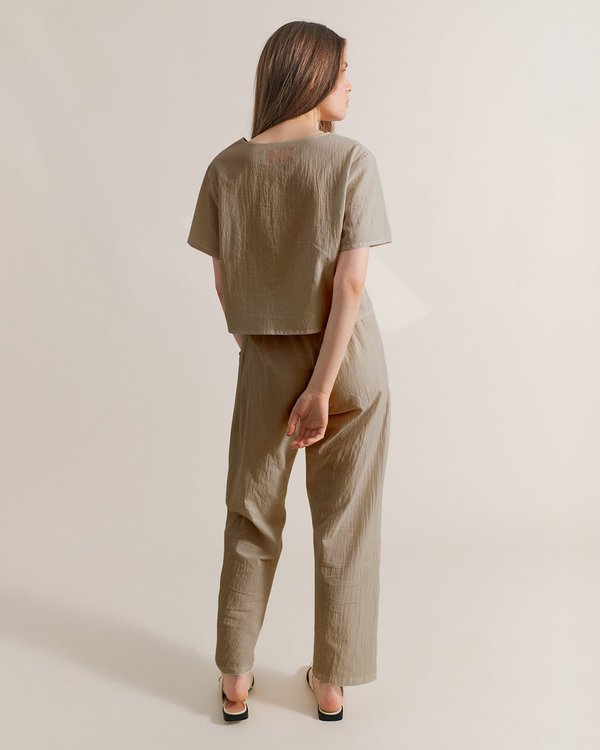 Maria Morgana hera cotton pants - sage Maria Morgana hera cotton pants - sage