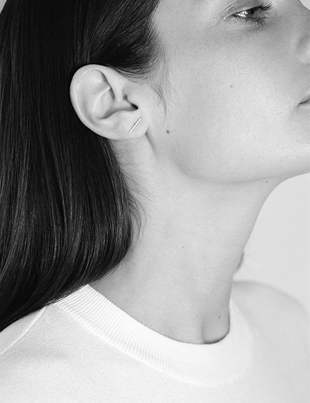 Kathleen Whitaker Rose Gold Staple Earring Kathleen Whitaker Rose Gold Staple Earring