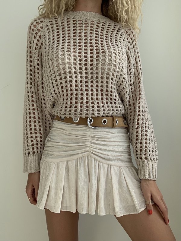 IRO Cibley Short - White/gold IRO Cibley Short - White/gold