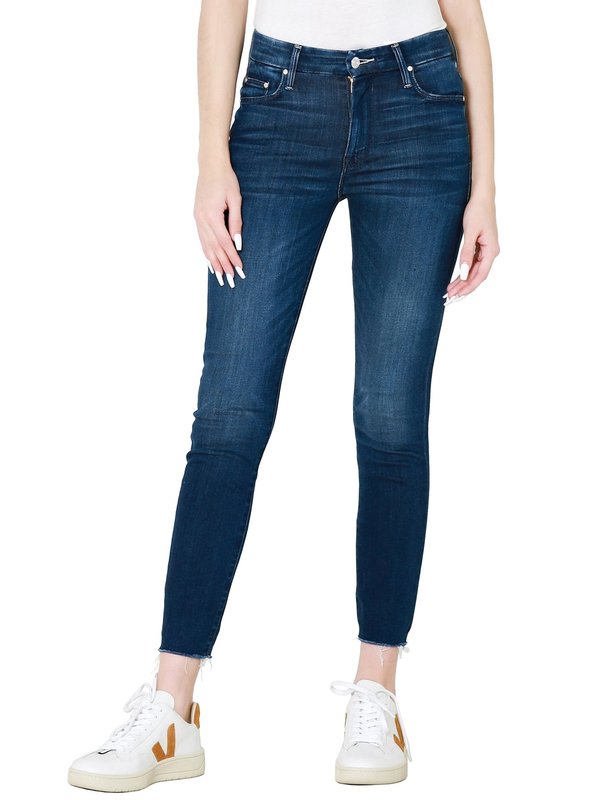 Mother Denim The High Waisted Looker Ankle Fray - Tongue In Chic Mother Denim The High Waisted Looker Ankle Fray - Tongue In Chic