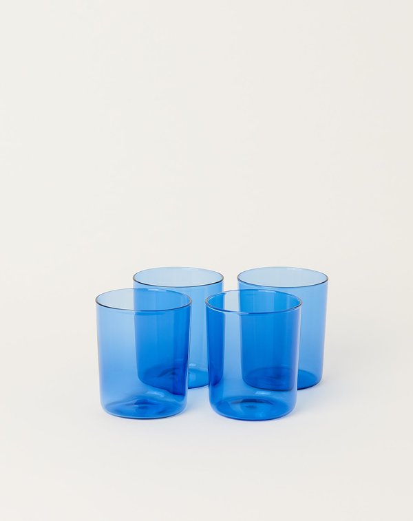 Maison Balzac Set of 4 Goblets Glasses - Azure Maison Balzac Set of 4 Goblets Glasses - Azure