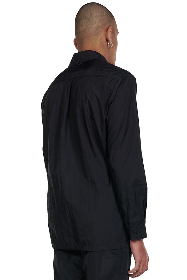 Heliot Emil Asymmetric Hem Technical Shirt - black Heliot Emil Asymmetric Hem Technical Shirt - black