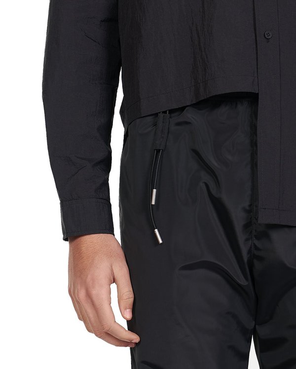 Heliot Emil Asymmetric Hem Technical Shirt - black Heliot Emil Asymmetric Hem Technical Shirt - black