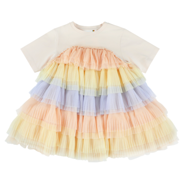 Kids caroline bosmans layered tulle dress - peach Kids caroline bosmans layered tulle dress - peach