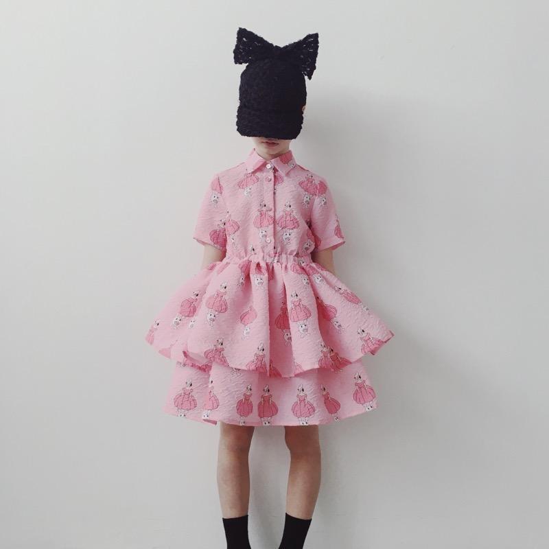 Caroline Bosmans ワンピース ドレス キャロラインボスマンズ CAROLINE BOSMANS DRESS POPPY ROSE