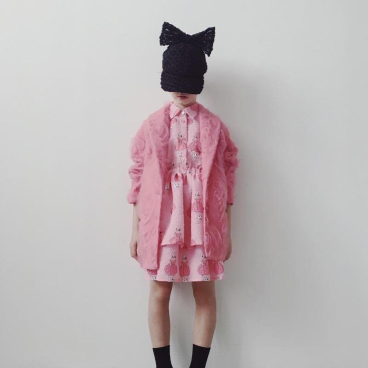 Kids caroline bosmans layered dress - poppy princess Pink | Garmentory