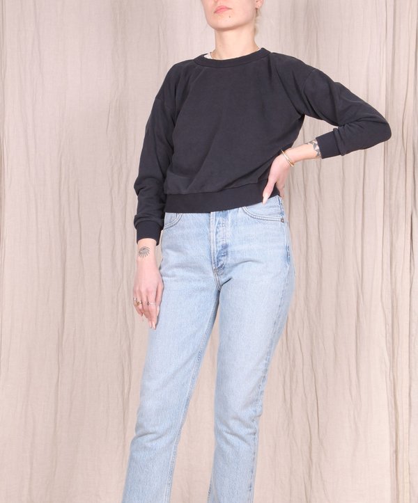 Jungmaven Yakama Cropped Sweatshirt - Black Jungmaven Yakama Cropped Sweatshirt - Black