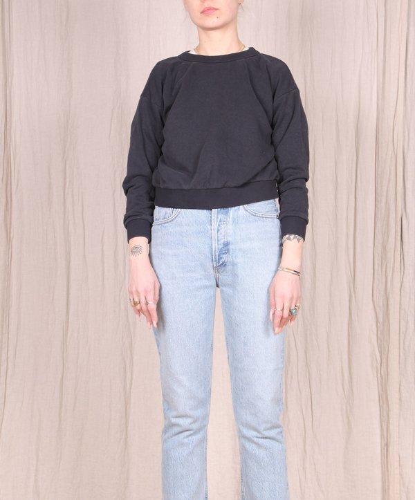 Jungmaven Yakama Cropped Sweatshirt - Black Jungmaven Yakama Cropped Sweatshirt - Black