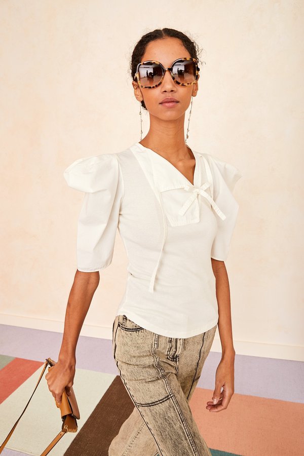 Blair Top in Blanc by Ulla Johnson Blair Top in Blanc by Ulla Johnson