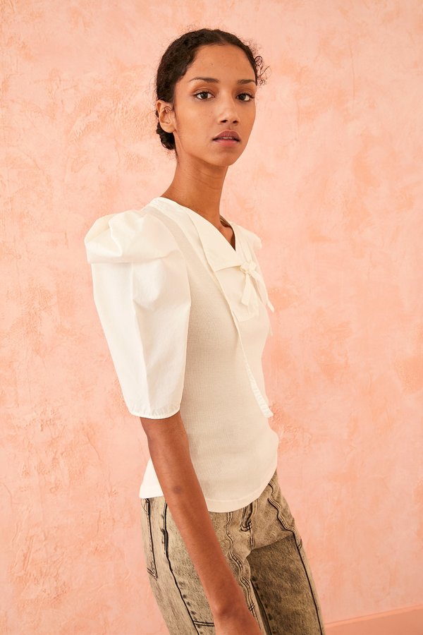 Blair Top in Blanc by Ulla Johnson Blair Top in Blanc by Ulla Johnson