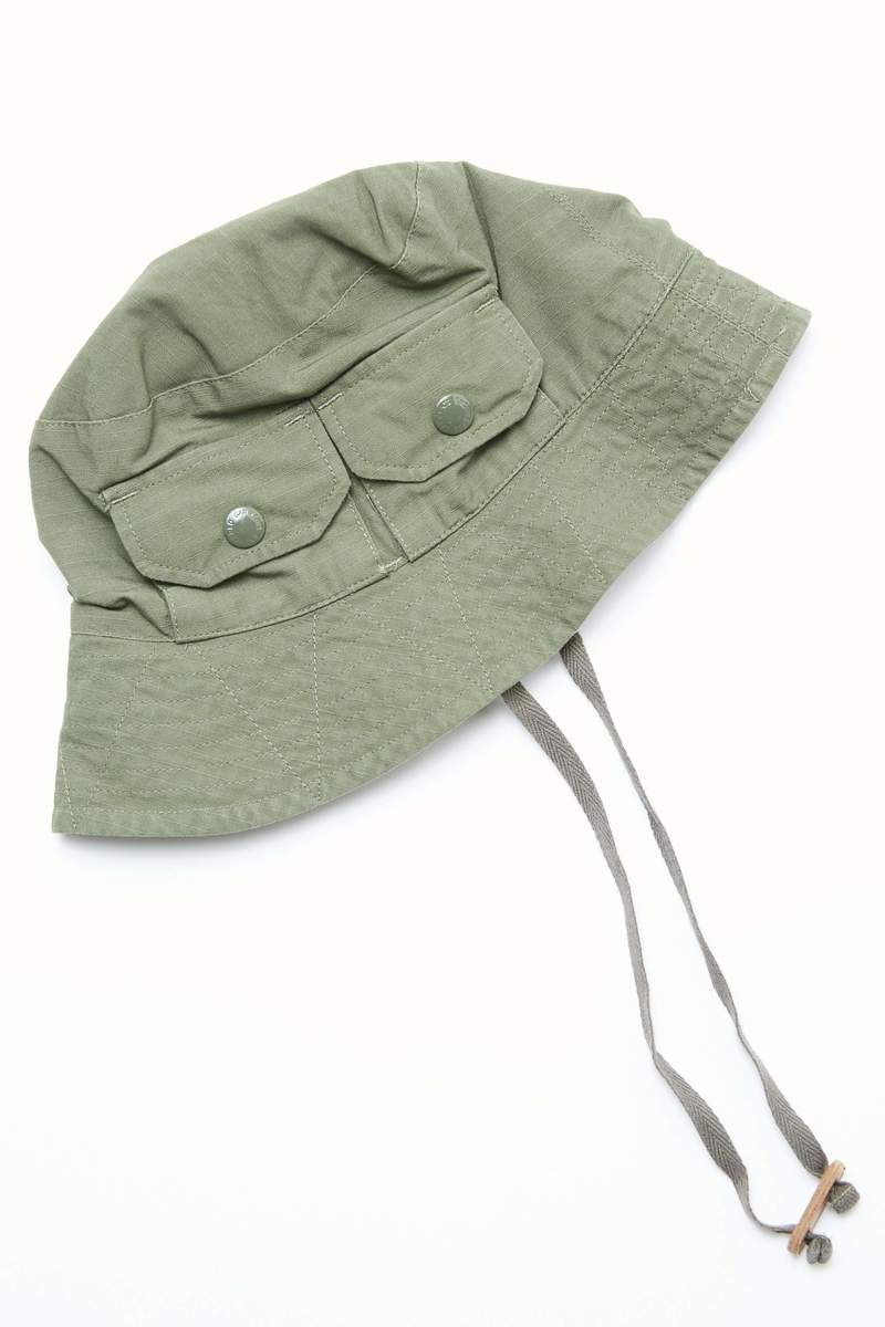 帽子 Engineered Garments Explorer Hat Engineered Garments Explorer Hat - Dk.Khaki Cotton Grosgrain