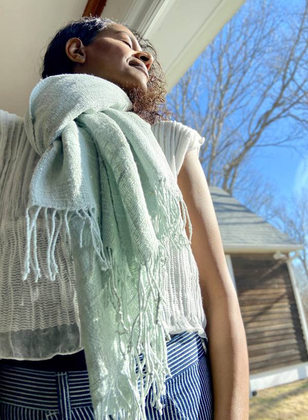 UNISEX Yesaet Saba handloomed Silk scarf UNISEX Yesaet Saba handloomed Silk scarf