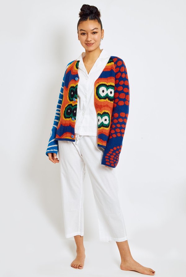 ELDER STATESMAN Thelma Mix-Up Cardi ELDER STATESMAN Thelma Mix-Up Cardi