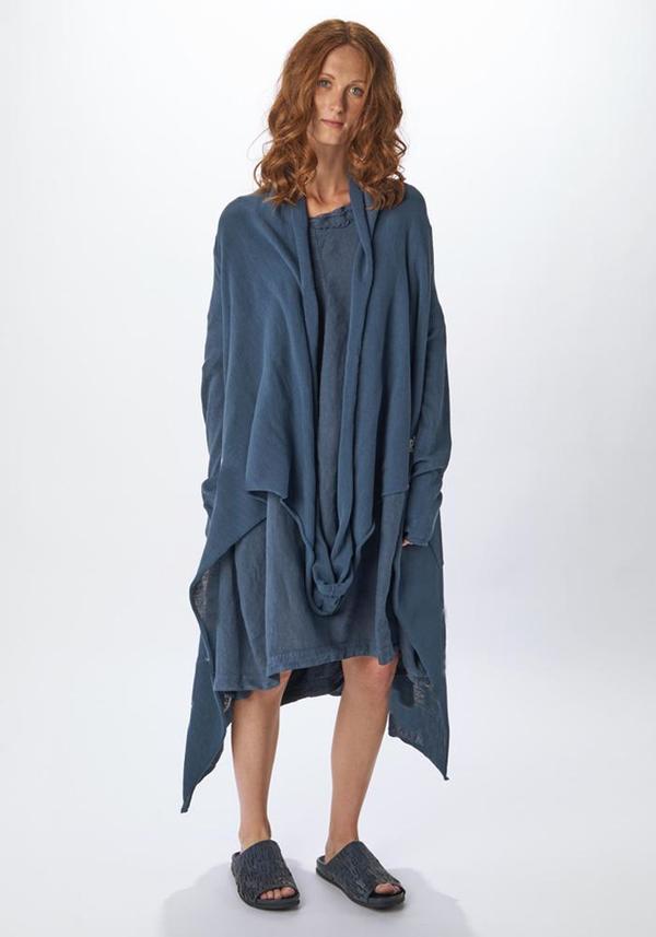 Draped Knitted Sweater Coat Draped Knitted Sweater Coat