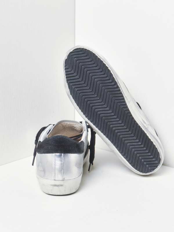 ★Golden ★SUPER STAR★GWF00101 F000312 60246 Men's Super-Star in silver leather