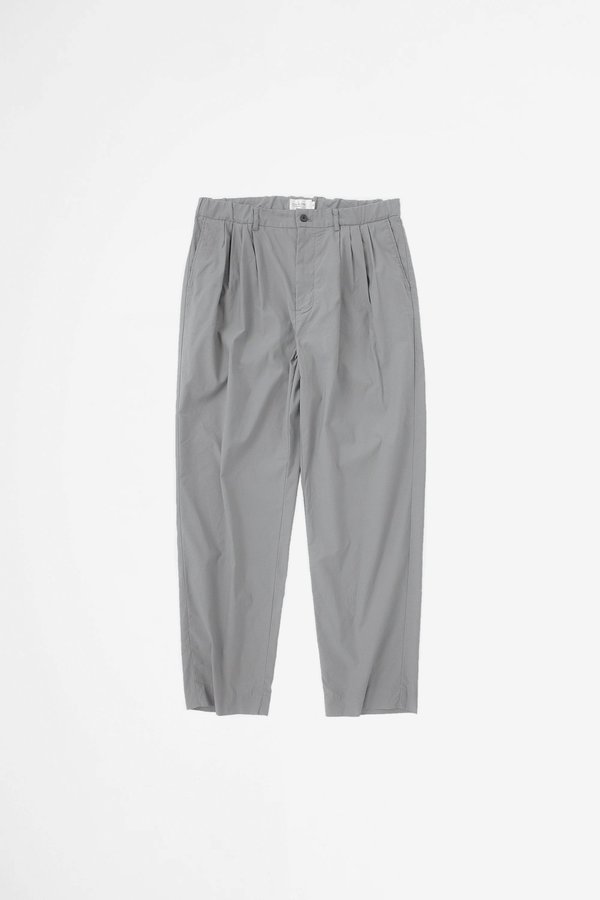 Still By Hand 4 Tuck slim tapered pants - blue grey Still By Hand 4 Tuck slim tapered pants - blue grey