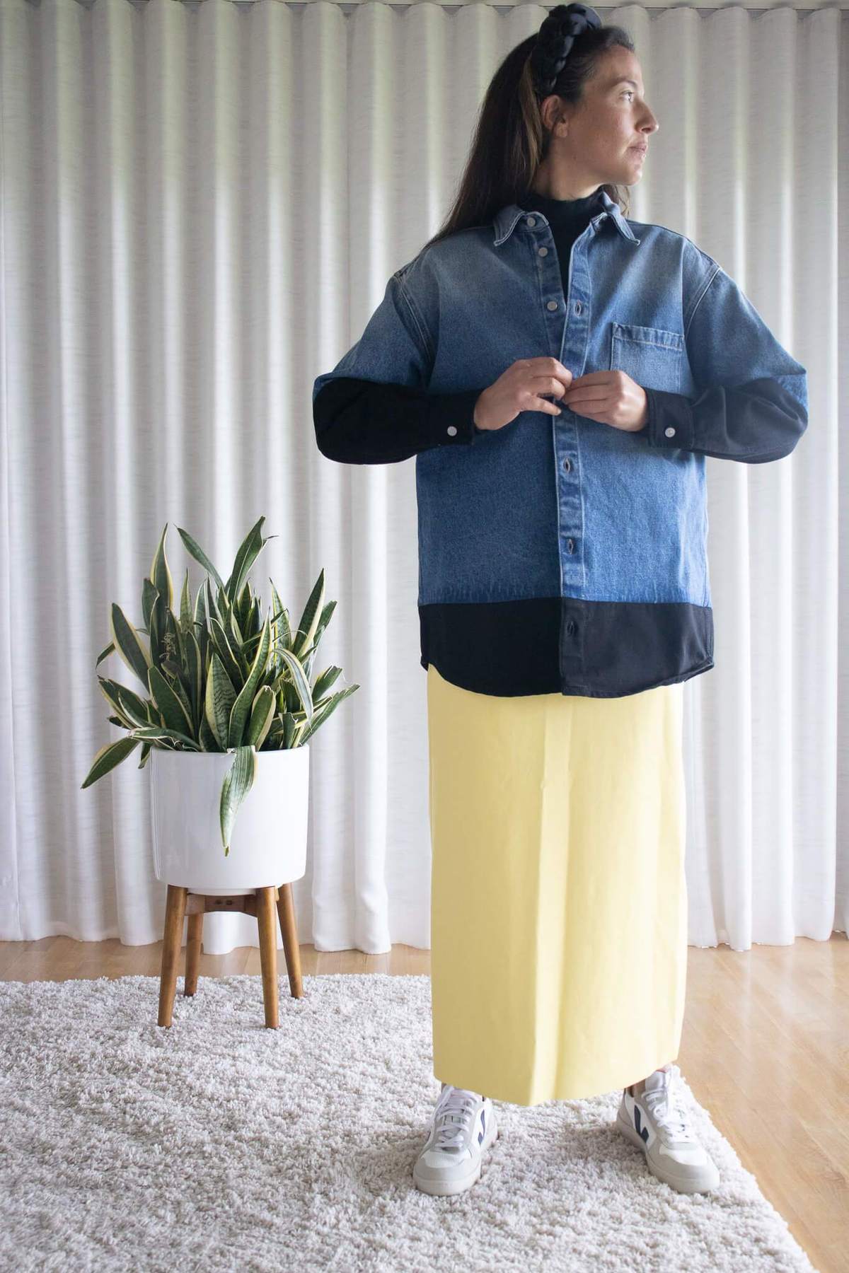 Tシャツ・カットソー MM6 MAISON MARGIELA SLEEVELESS DENIM SHIRT MM6-Maison-Margiela-Stone-