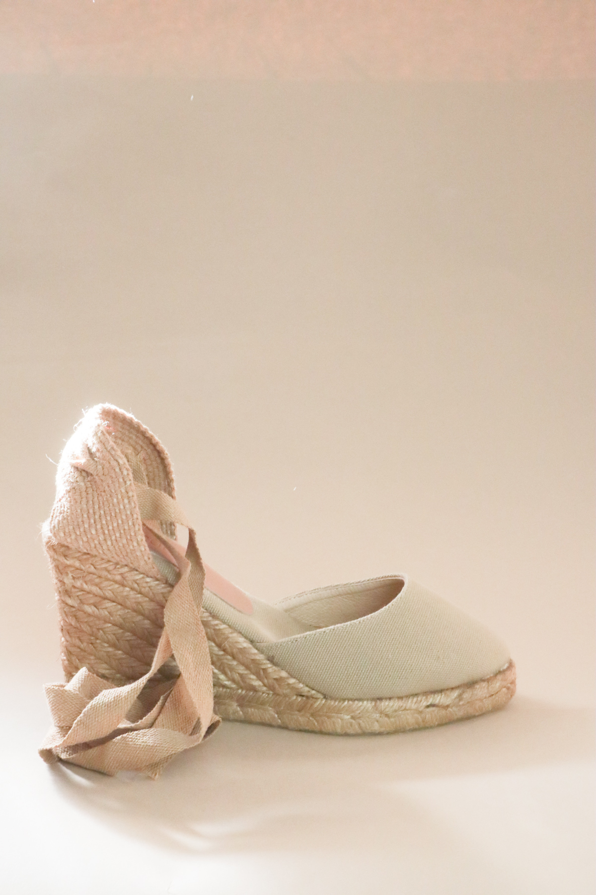 Polka Shoes Gala Ankle Wrap Wedge Espadrille Sandal - Terra - Image 4 of 4