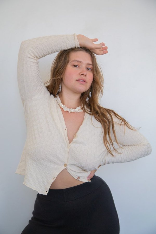 Ajaie Alaie L/S Agape Saquito Cardigan - Undyed Ajaie Alaie L/S Agape Saquito Cardigan - Undyed