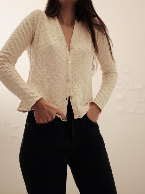 Ajaie Alaie L/S Agape Saquito Cardigan - Undyed Ajaie Alaie L/S Agape Saquito Cardigan - Undyed