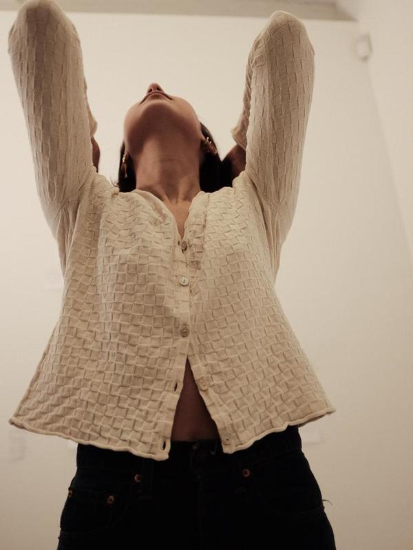 Ajaie Alaie L/S Agape Saquito Cardigan - Undyed Ajaie Alaie L/S Agape Saquito Cardigan - Undyed