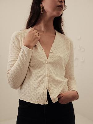 Ajaie Alaie L/S Agape Saquito Cardigan - Undyed Ajaie Alaie L/S Agape Saquito Cardigan - Undyed