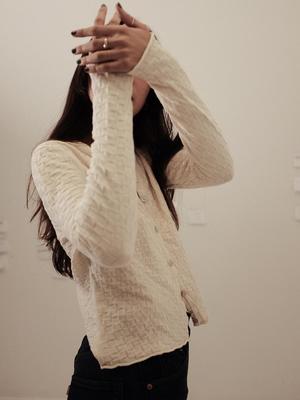 Ajaie Alaie L/S Agape Saquito Cardigan - Undyed Ajaie Alaie L/S Agape Saquito Cardigan - Undyed