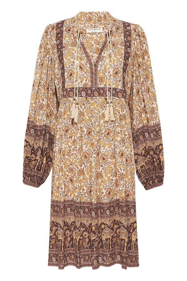 spell sundown boho mini dress Sundown Boho Mini Dress-Spice
