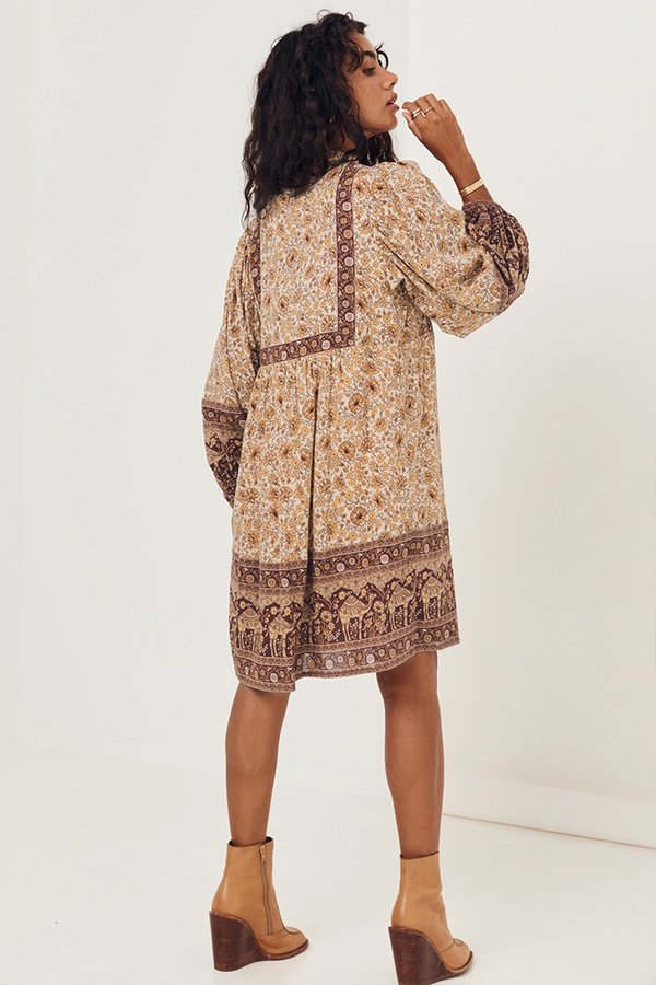 SPELL & THE GYPSY COLLECTIVE Sundown Boho Mini Dress - Spice SPELL & THE GYPSY COLLECTIVE Sundown Boho Mini Dress - Spice