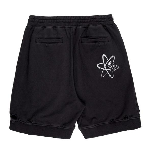 Patched Ruin Distressed Sweat shorts 'Faded Black' Patched Ruin Distressed Sweat shorts 'Faded Black'