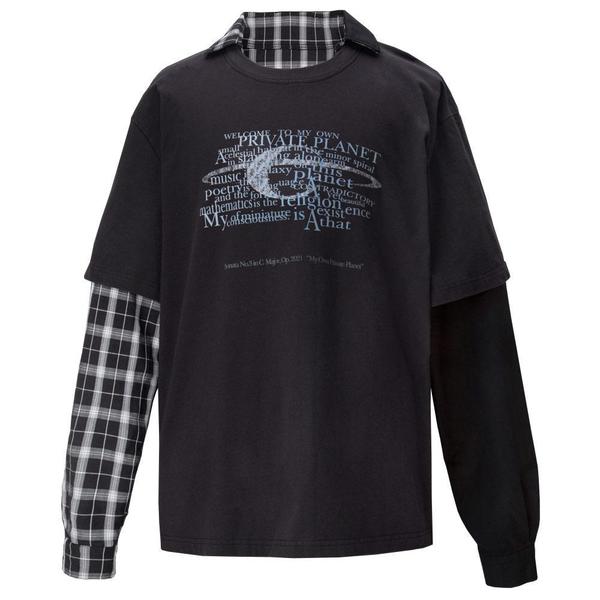 Double Layer Long-Sleeve Shirt 'Fuzzy Black' Double Layer Long-Sleeve Shirt 'Fuzzy Black'