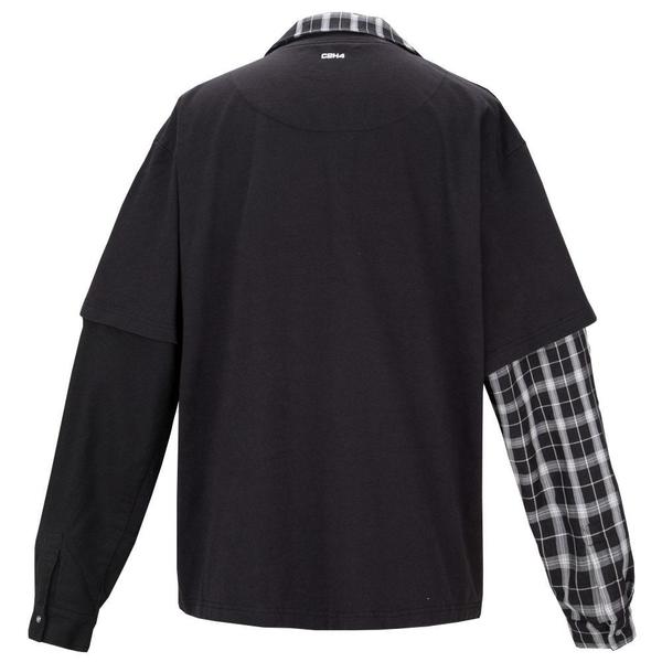 Double Layer Long-Sleeve Shirt 'Fuzzy Black' Double Layer Long-Sleeve Shirt 'Fuzzy Black'