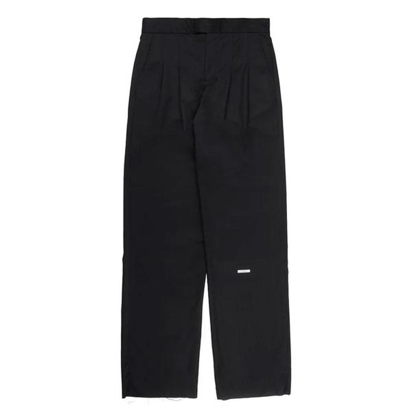 Pleated Turn-Up Tailor Trousers 'Black' Pleated Turn-Up Tailor Trousers 'Black'