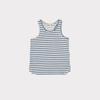 Kids Caramel Bluebottle Singlet - Blue/Ivory Stripe - Thumbnail 1