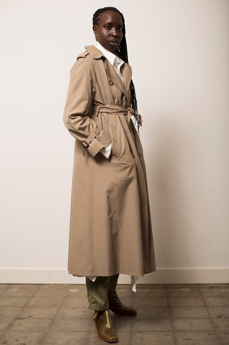 Lands' End ベージュ トレンチコート M ミラ オーウェン Mila Owen