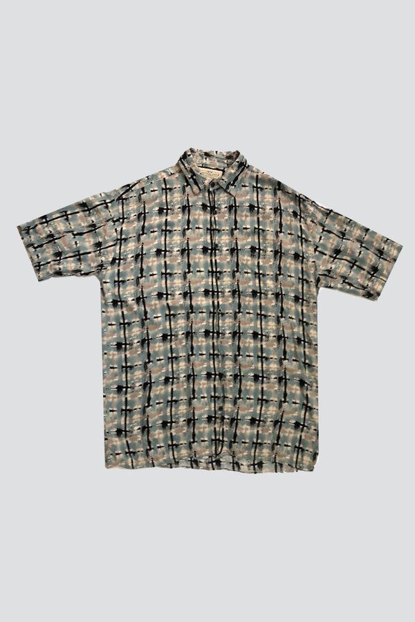 Vintage Sketch Hatch Shirt - Pale Aqua Vintage Sketch Hatch Shirt - Pale Aqua