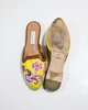 [pre-loved] Oscar de la Renta Flat Beaded Mules - Yellow - Thumbnail 5