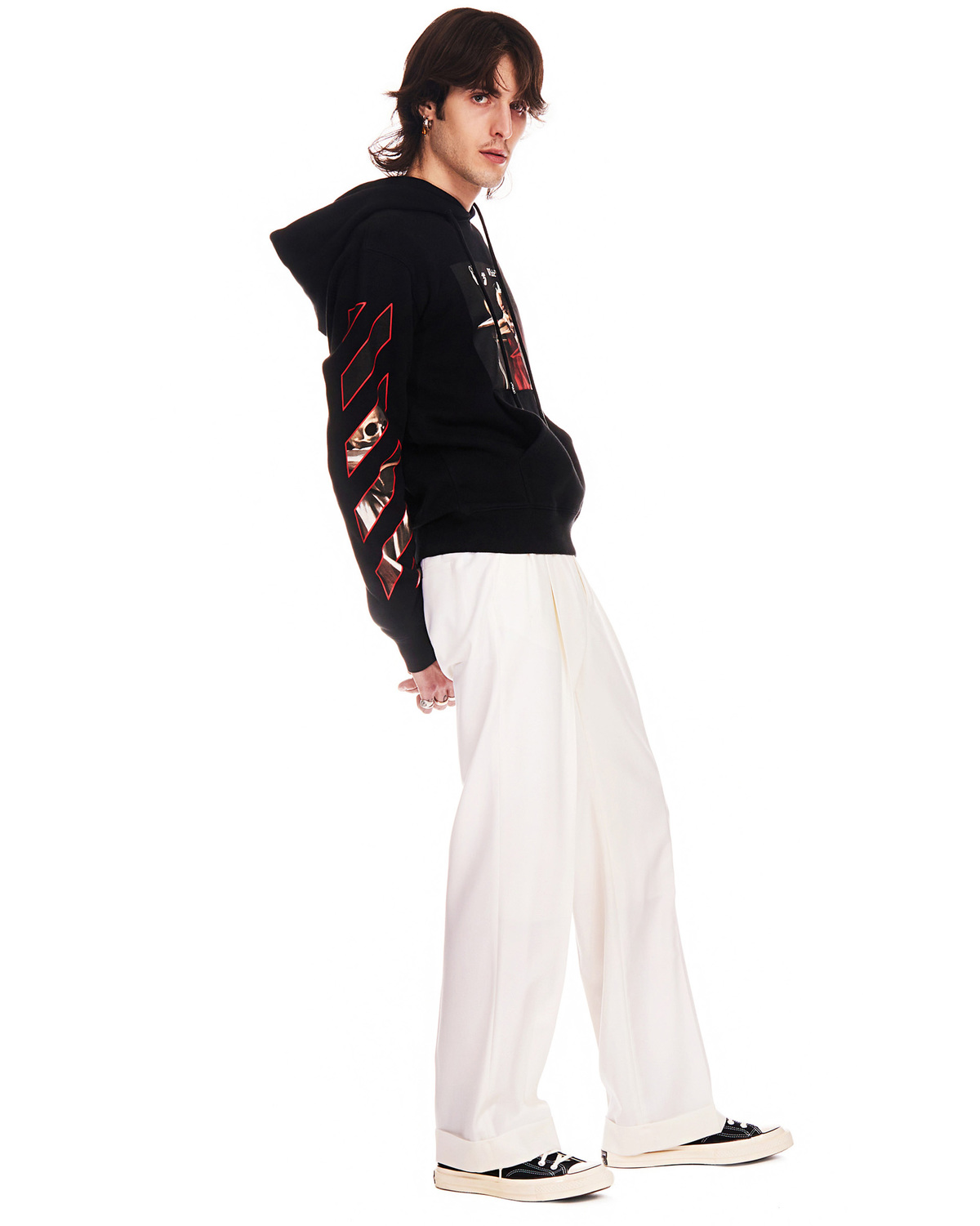 Off-White Caravaggio Hoodie - Black | Garmentory