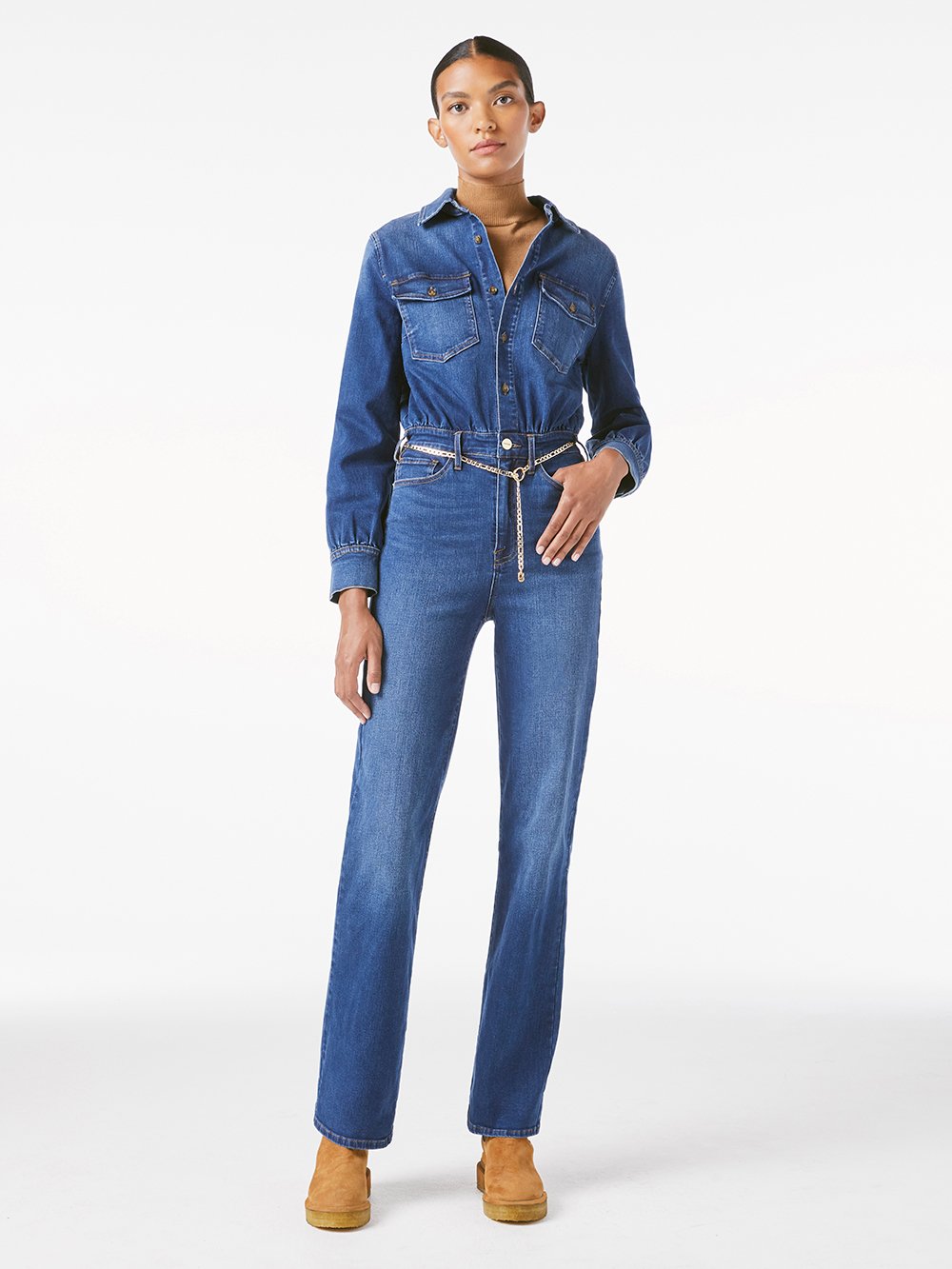 FRAME Denim Chain Belt Gold