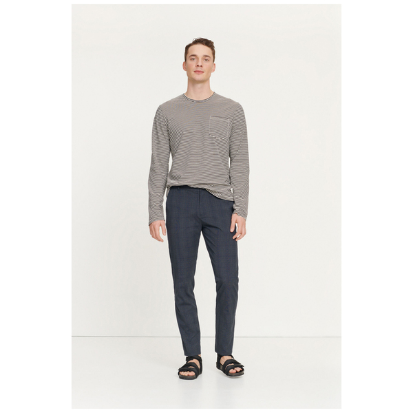 Samsoe Samsoe Frankie Trousers - Night Sky Check Samsoe Samsoe Frankie Trousers - Night Sky Check
