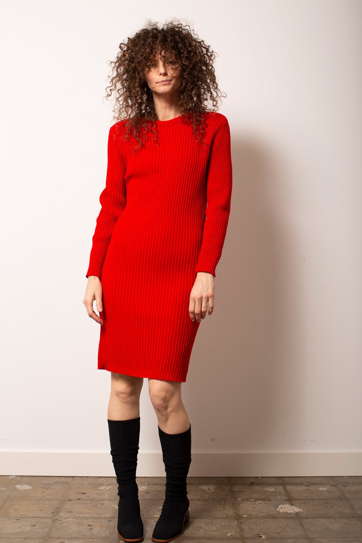 Vintage Sweater Dress - Cherry Red | Garmentory