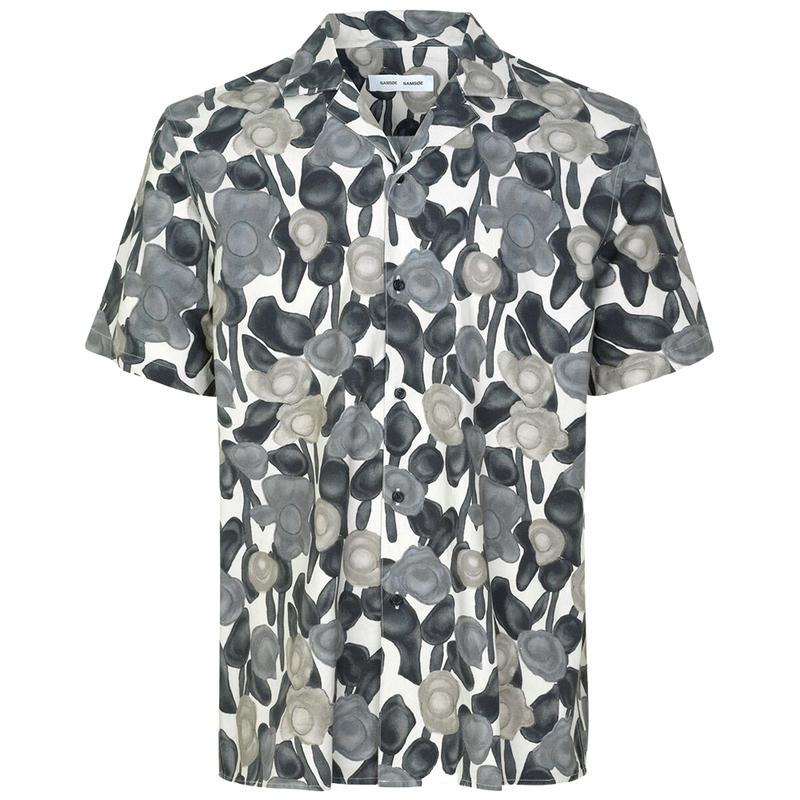 Samsoe Samsoe Einar Sx Aop Shirt - Big Flower | Garmentory