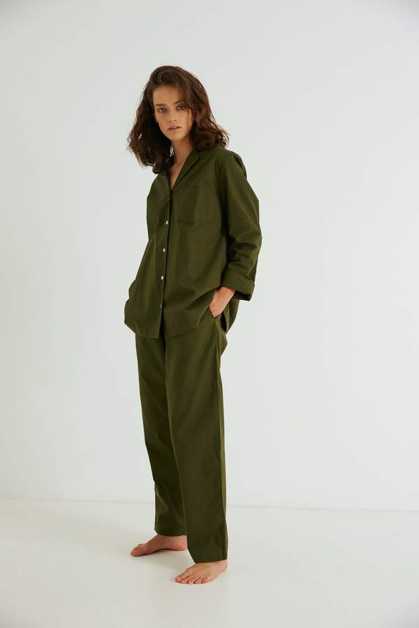 Classic Set, Moss Brushed Cotton - PREORDER Classic Set, Moss Brushed Cotton - PREORDER
