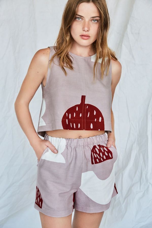 Eve Gravel Pop Up Sand Castle Shorts - Ivory Pottery Eve Gravel Pop Up Sand Castle Shorts - Ivory Pottery