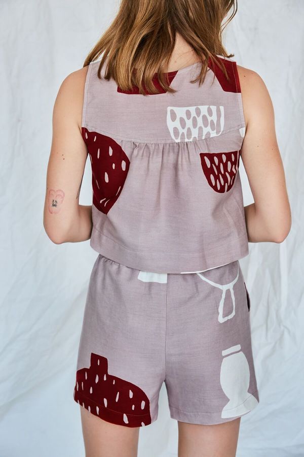 Eve Gravel Pop Up Sand Castle Shorts - Ivory Pottery Eve Gravel Pop Up Sand Castle Shorts - Ivory Pottery