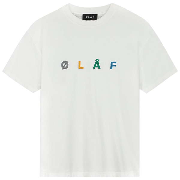 OLAF olaf chainstitch tee - White OLAF olaf chainstitch tee - White